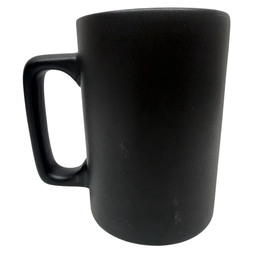 New Orleans Black Coffee‎ Mug w/ Metal Fleur-de-Lis Badge Americaware 2017 14oz